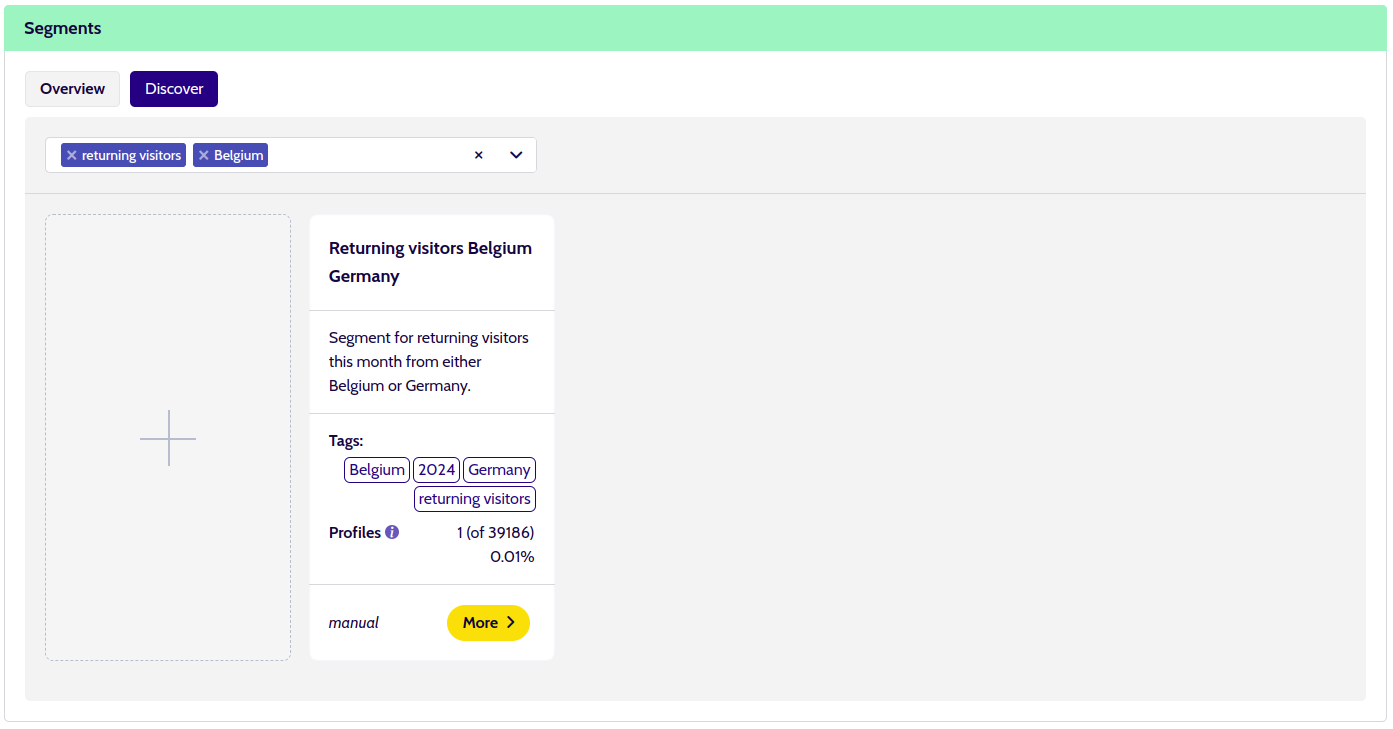 Segment tags filtered 2