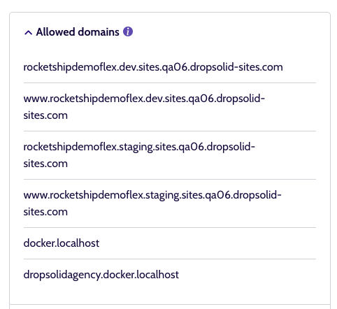 CDP detail domains